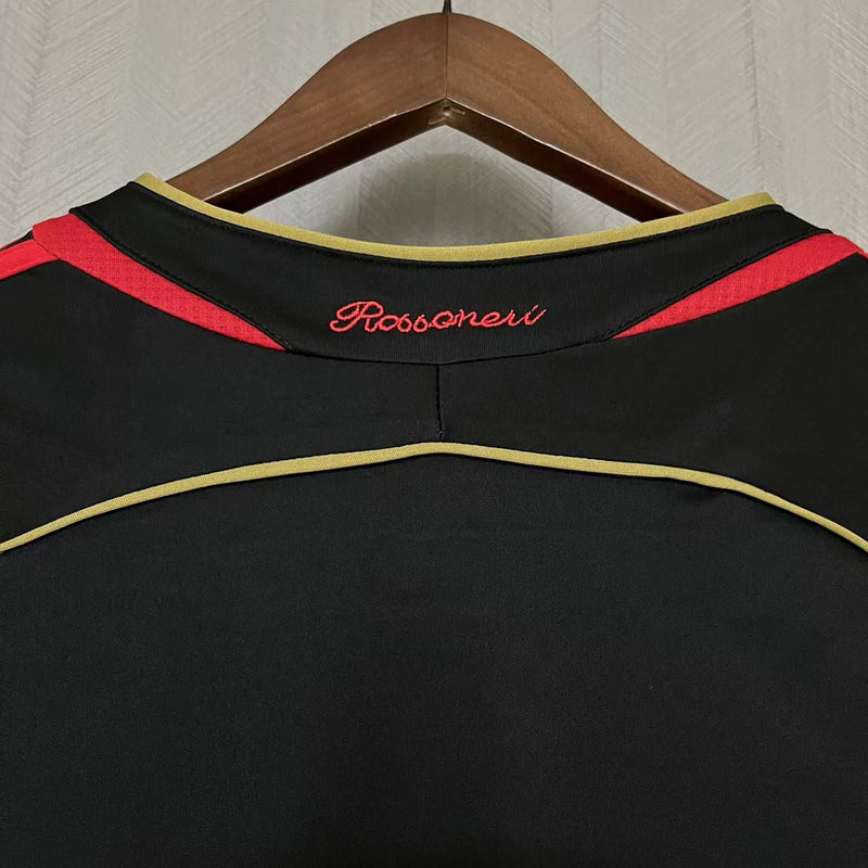 Camisa III Milan Retrô | 06/07 Torcedor Adidas - Preta e Vermelha - Manga Longa