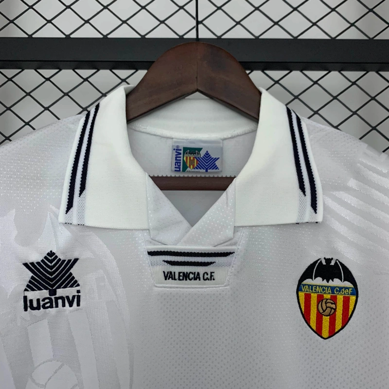 Camisa I Valencia Retrô | 95/96 Luanvi - Branca