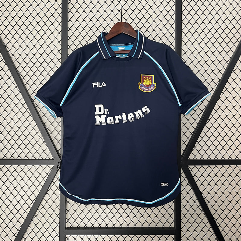 Camisa III West Ham Retrô | 99/01 Fila - Azul