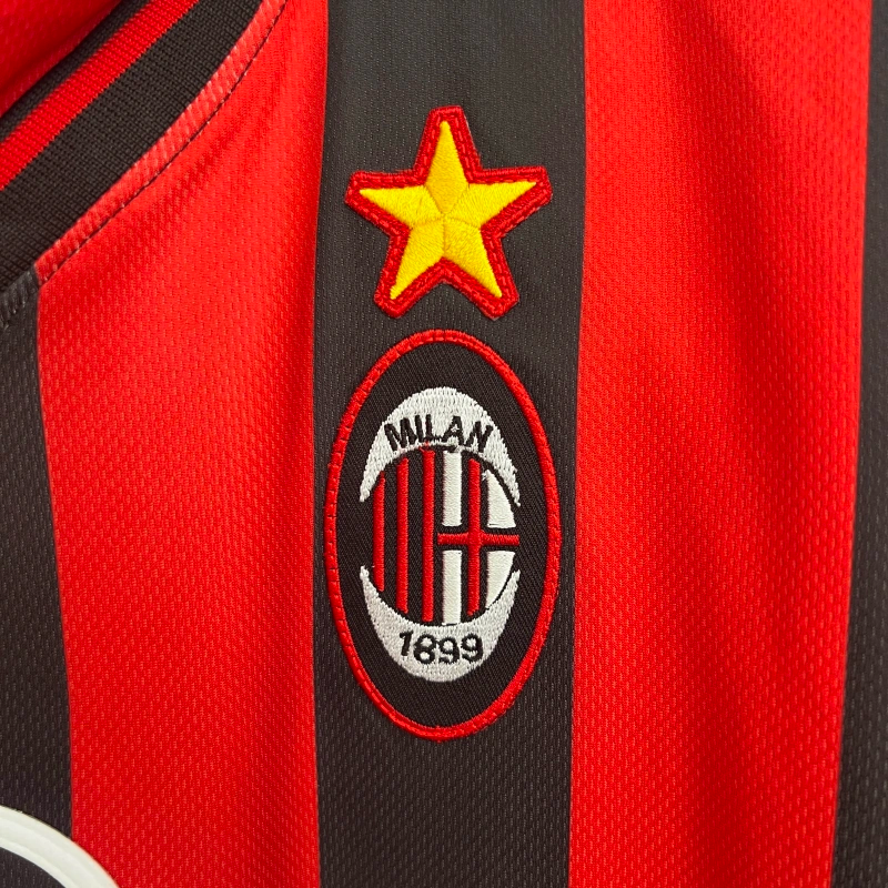 Camisa I Milan Retrô | 97/98 Lotto - Vermelha e Preta