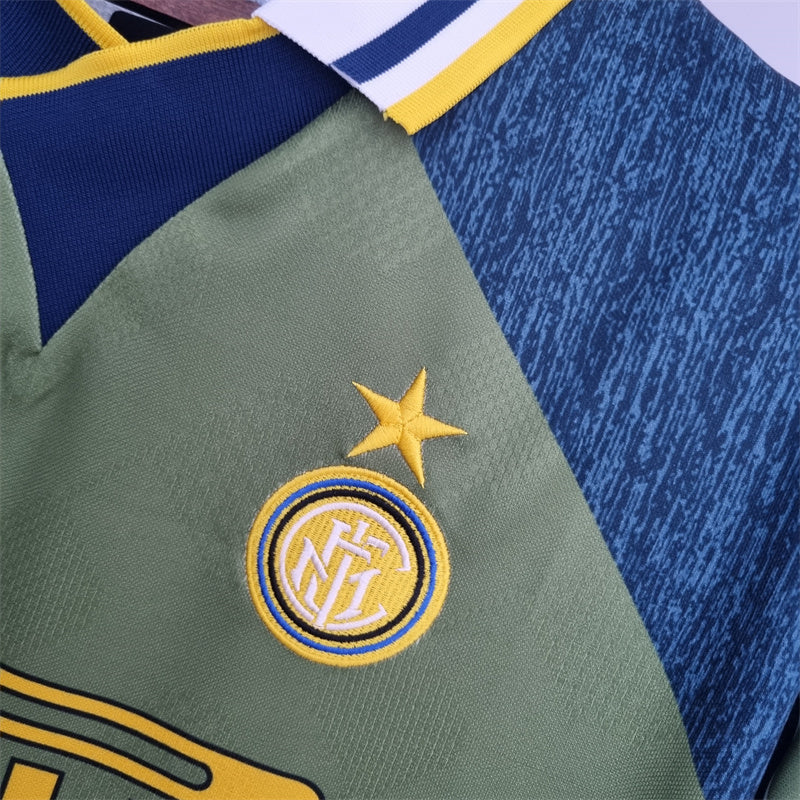 Camisa III Inter de Milão Retrô | 95/96 Umbro - Azul e Verde