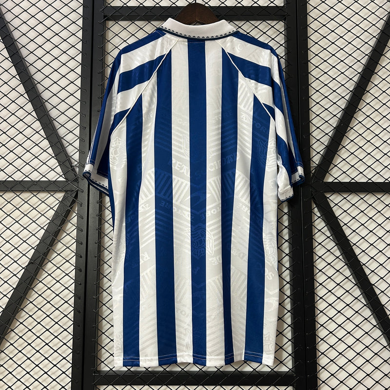 Camisa I Real Sociedad Retrô | 94/95 Astore - Azul e Branca