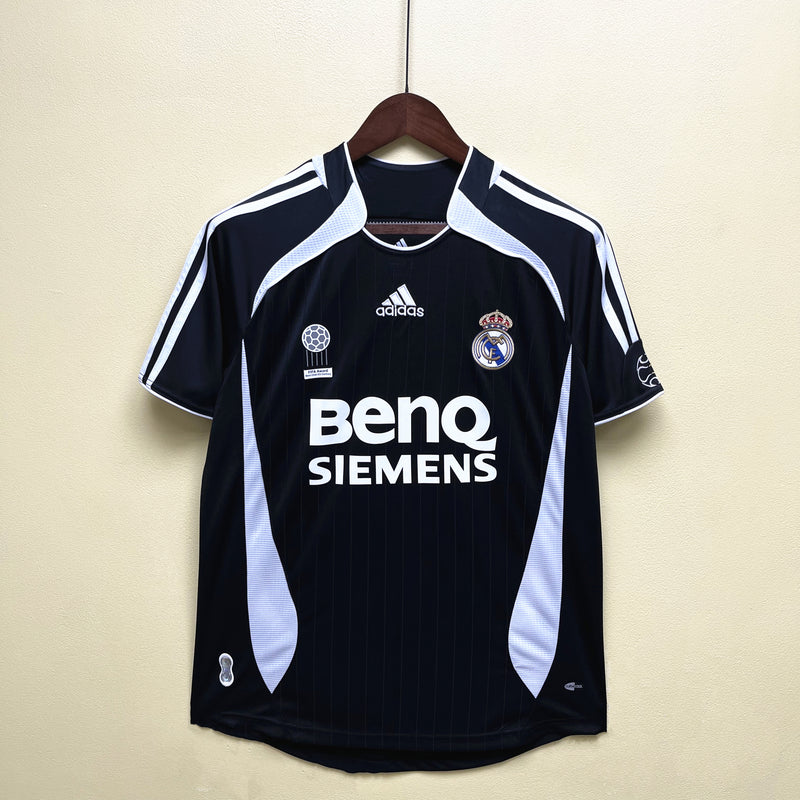Camisa II Real Madrid Retrô | 06/07 Torcedor Adidas - Preta