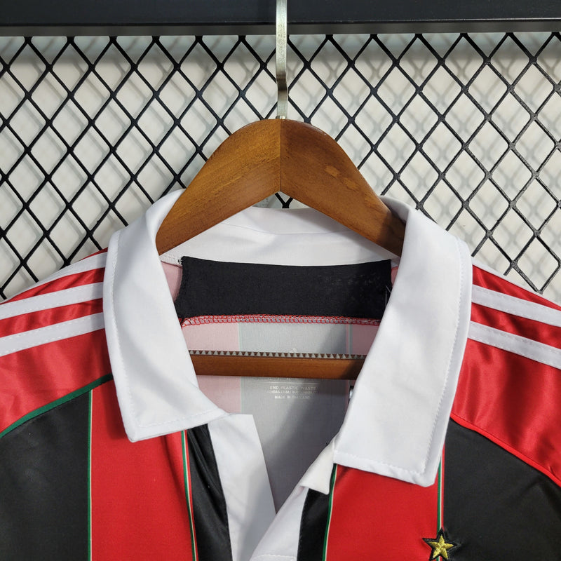 Camisa I Milan Retrô | 12/13 Adidas - Vermelha e Preta