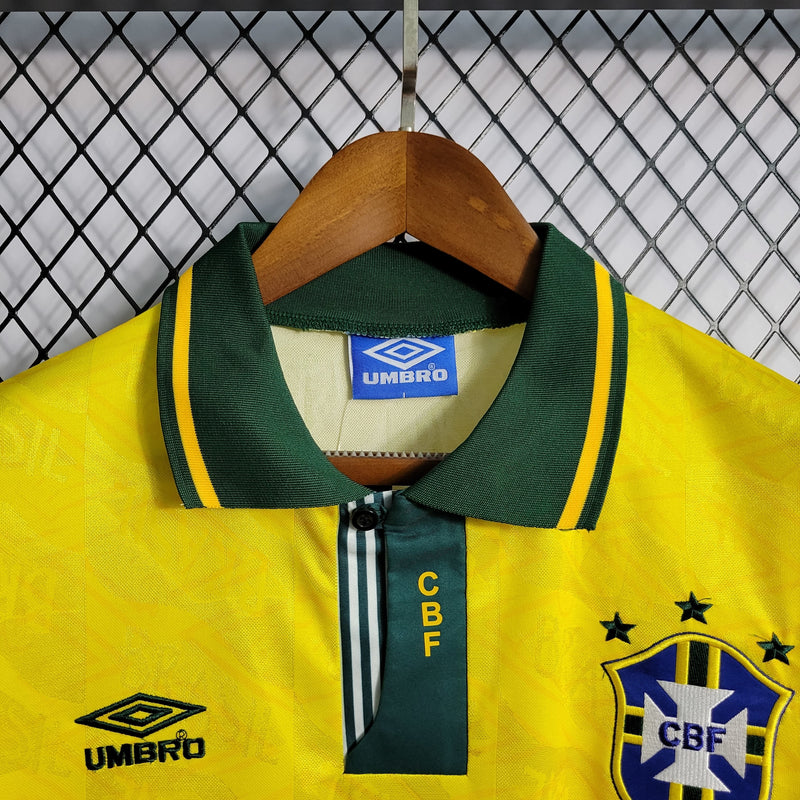 Camisa I Brasil Retrô | 1992 Umbro - Amarela