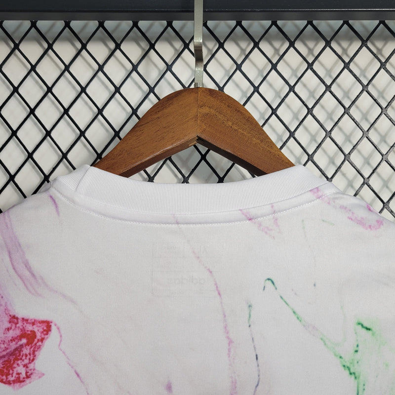 Camisa Pré Jogo Itália | 2023 Torcedor Adidas - Branca Verde e Rosa