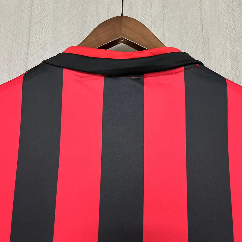 Camisa I Milan Retrô | 88/89 Kappa - Vermelha e Preta