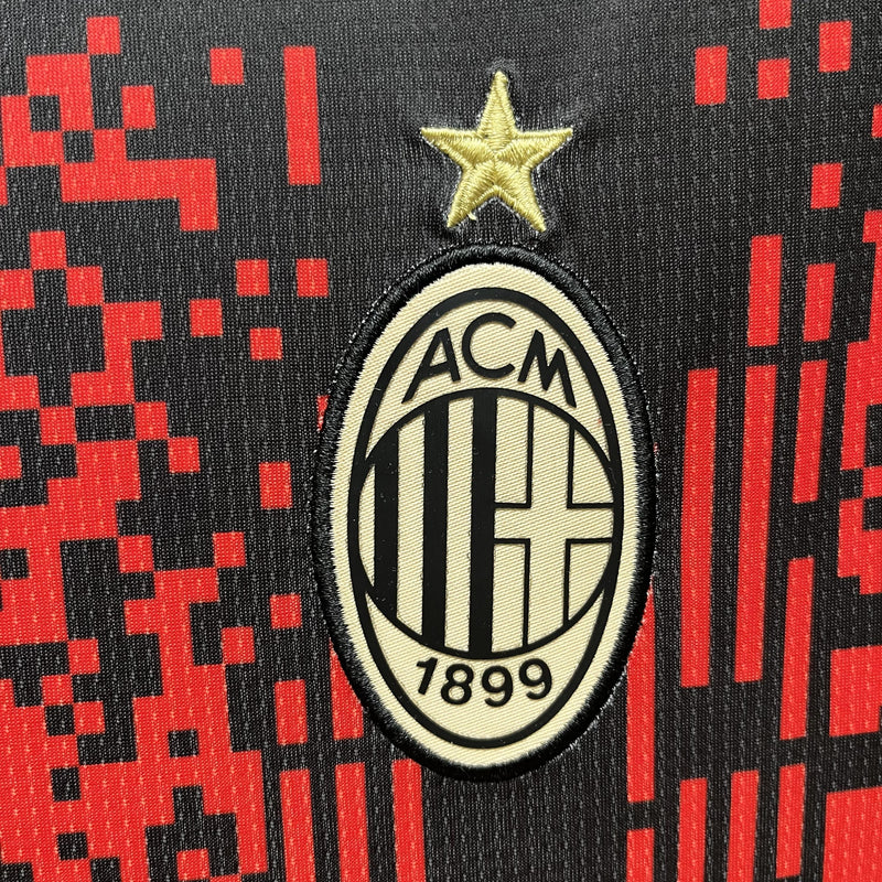 Camisa IV Milan | 23/24 Torcedor Puma - Preta e Vermelha