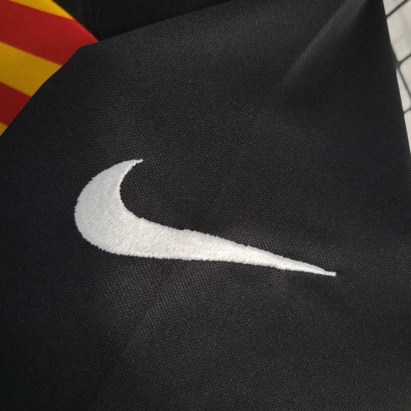 Camisa Barcelona | 23/24 Torcedor Nike - Preta Amarela e Vermelha