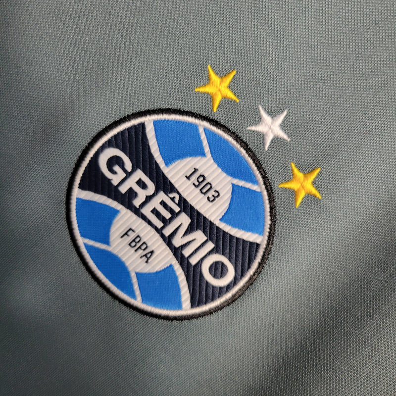 Camisa Pré Jogo Grêmio | 23/24 Torcedor Umbro - Cinza e Preta