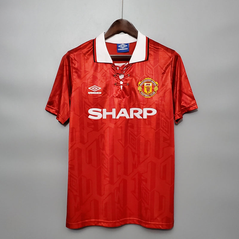 Camisa I Manchester United Retrô | 92/94 Torcedor Umbro - Vermelha