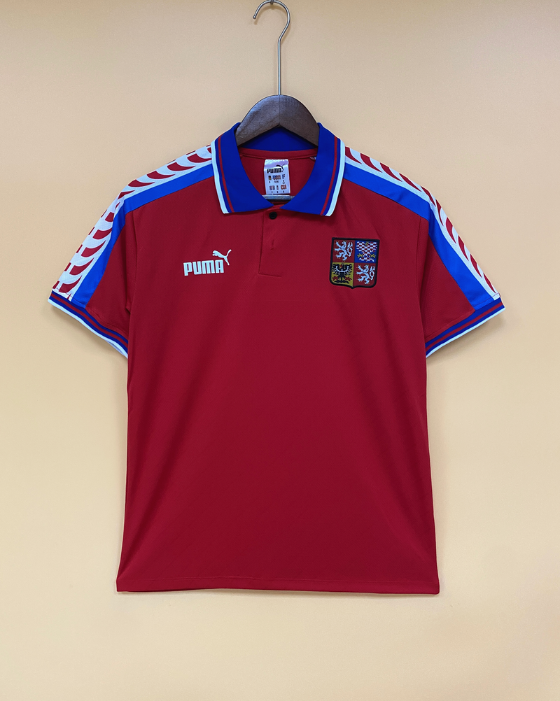 Camisa I Republica Tcheca | 1996 Torcedor Puma - Vermelha