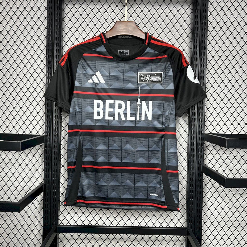 Camisa II FC Union Berlin | 24/25 Torcedor Adidas - Preta e Vermelha