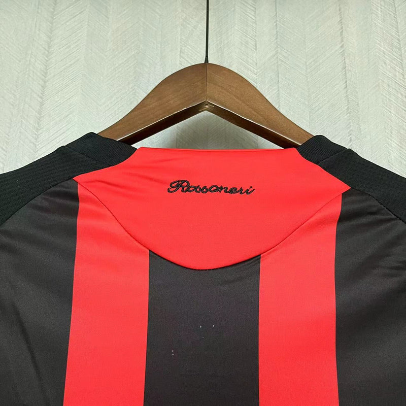 Camisa I Milan Retrô | 08/09 Torcedor Adidas - Vermelha e Preta - Manga Longa