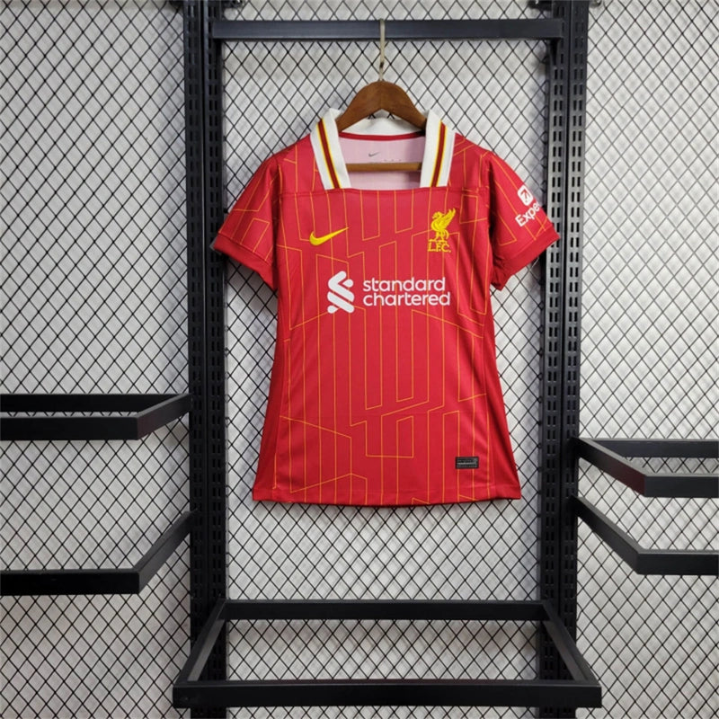 Camisa I Liverpool | 24/25 Torcedor Adidas - Vermelha - Feminina