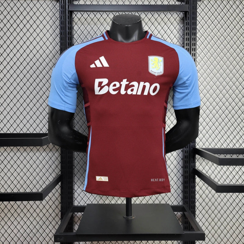 Camisa I Aston Villa | 24/25 Modelo Jogador Adidas - Vinho e Azul