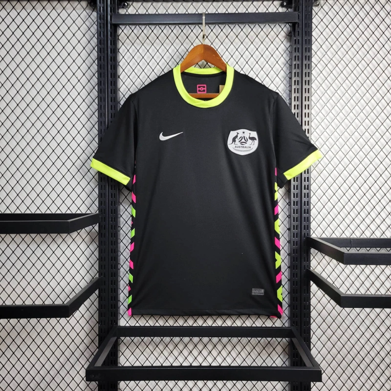 Camisa II Austrália | 2025 Torcedor Nike - Preta e Verde