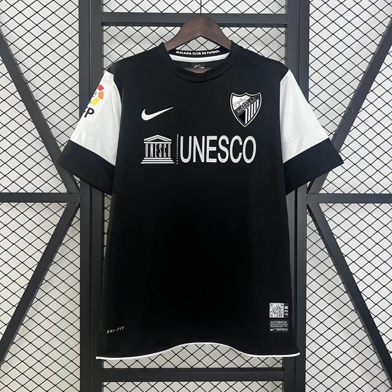 Camisa II Málaga Retrô | 12/13 Nike - Preta e Branca