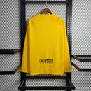 Camisa IV Barcelona | 23/24 Torcedor Nike - Amarela e Vermelha - Manga Longa