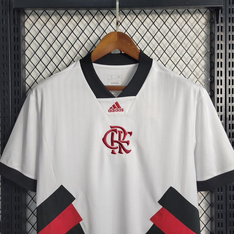 Camisa Icon Flamengo | 23/24 Torcedor Adidas - Branca