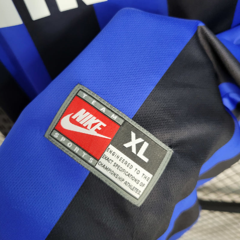 Camisa I Inter de Milão Retrô | 99/00 Nike - Azul e Preta