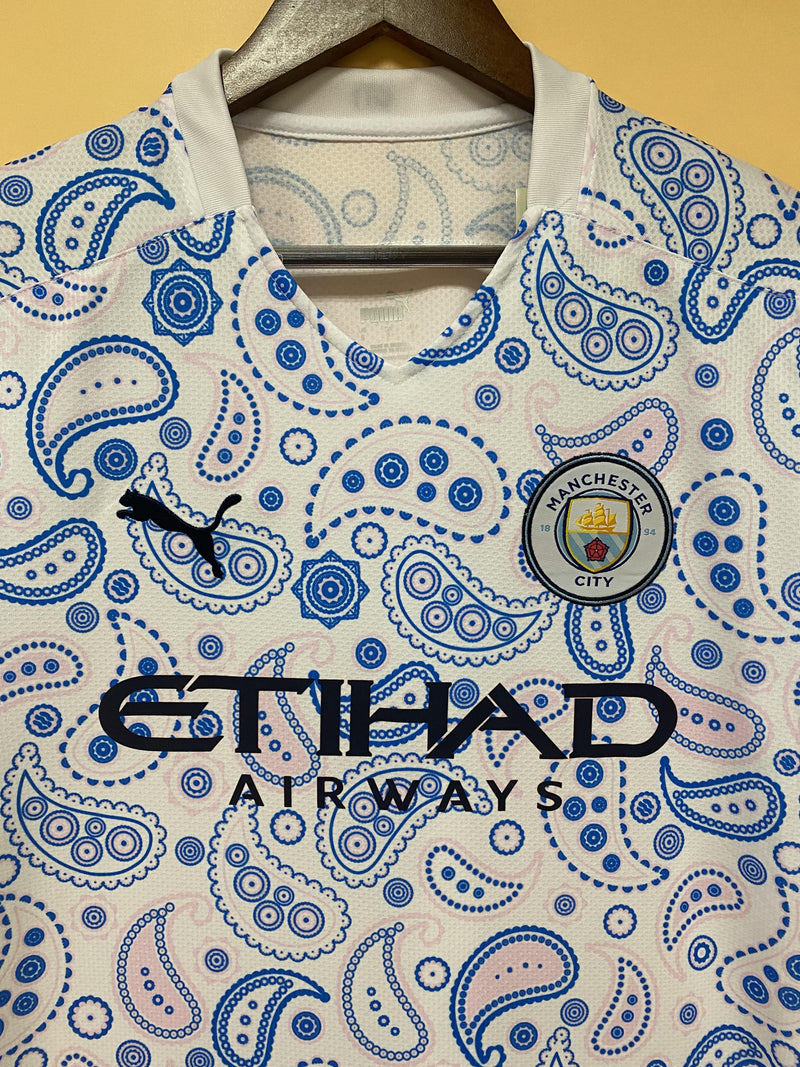 Camisa III Manchester City | 20/21 Torcedor Puma - Branca e Azul