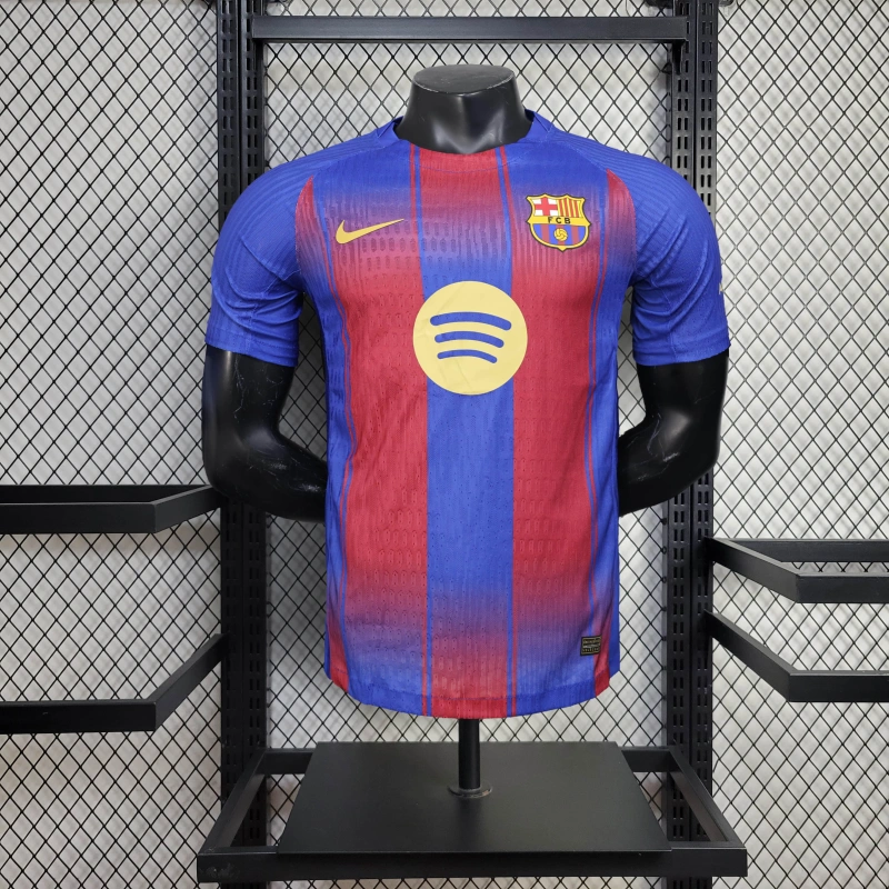 Camisa I Barcelona | 25/26 Modelo Jogador Nike - Vermelha e Azul
