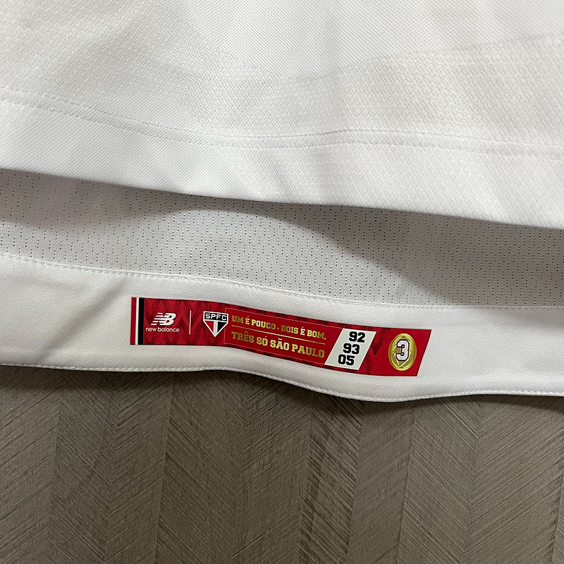 Camisa I São Paulo | 25/26 Modelo Jogador New Balance - Branca