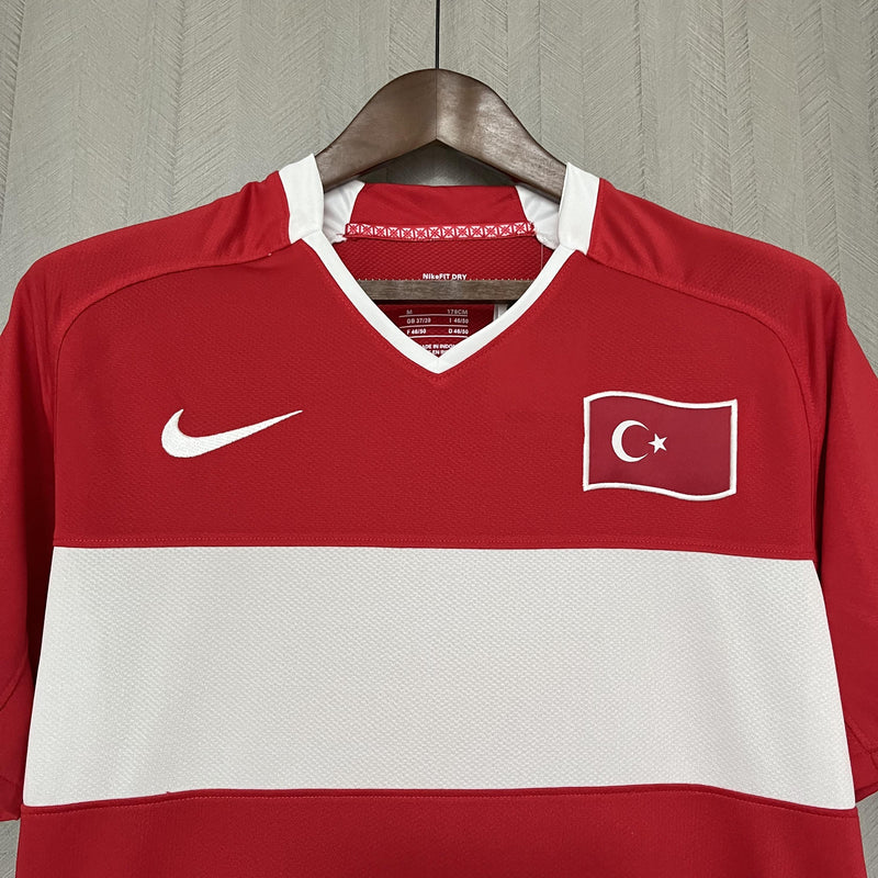Camisa I Turquia Retrô  | 2008 Torcedor Nike - Vermelha e Branca