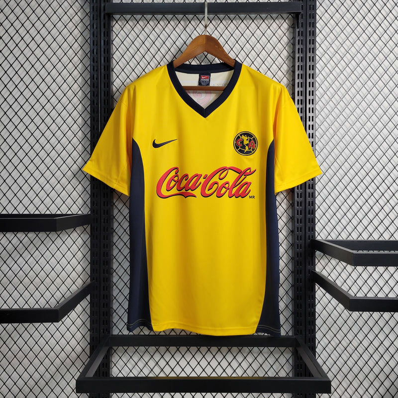 Camisa I América do México | 00/01 Torcedor Nike - Amarela e Azul