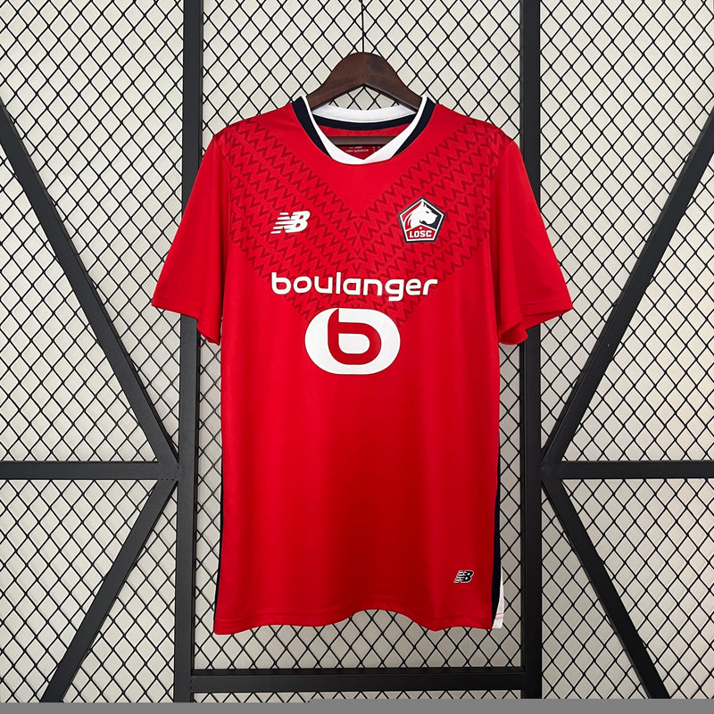 Camisa I Lille | 24/25 Torcedor New Balance - Vermelha