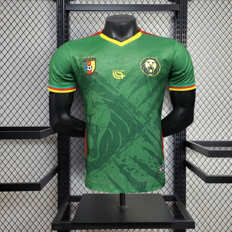 Camisa I Camarões | 25/26 Modelo Jogador 14Fourteen - Verde