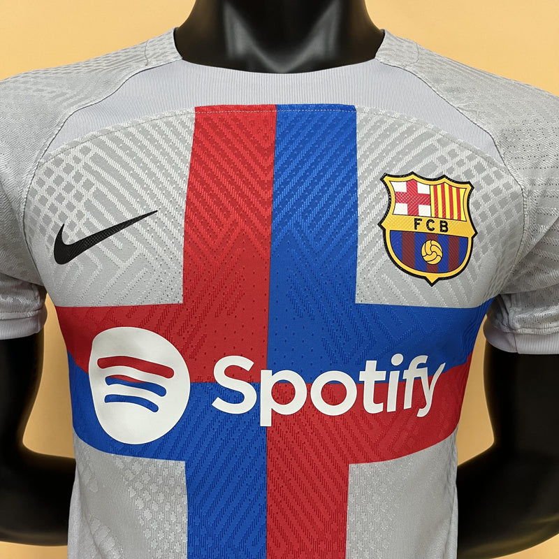 Camisa III Barcelona | 22/23 Modelo Jogador Nike - Cinza