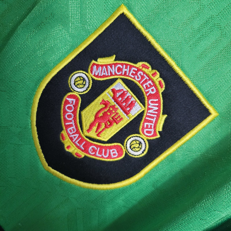 Camisa III Manchester United Retrô |  92/94 Umbro - Amarela e Verde