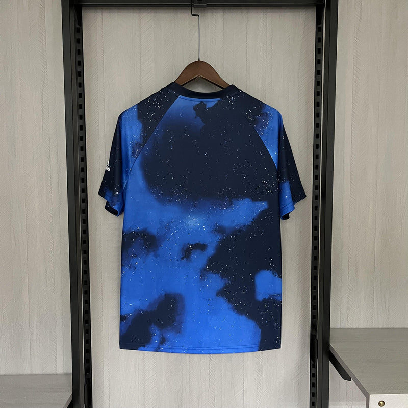 Camisa Sky Star Real Madrid Retrô | 18/19 Torcedor Adidas - Preta e Azul