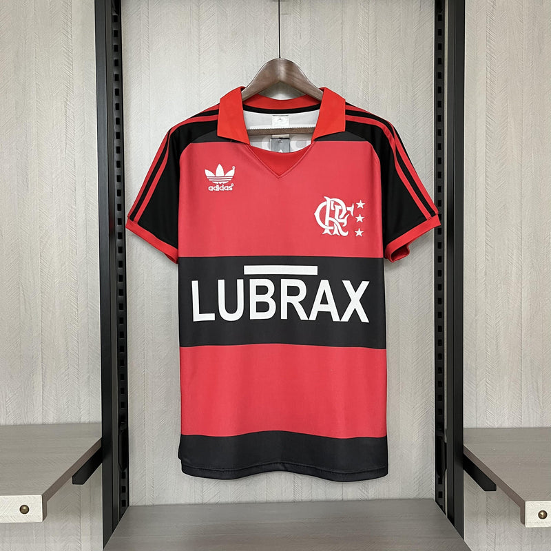Camisa I Flamengo Retrô | 1986 Adidas - Vermelha e Preta