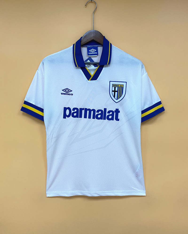 Camisa II Parma Retrô | 93/95 Torcedor Umbro - Branca e Azul
