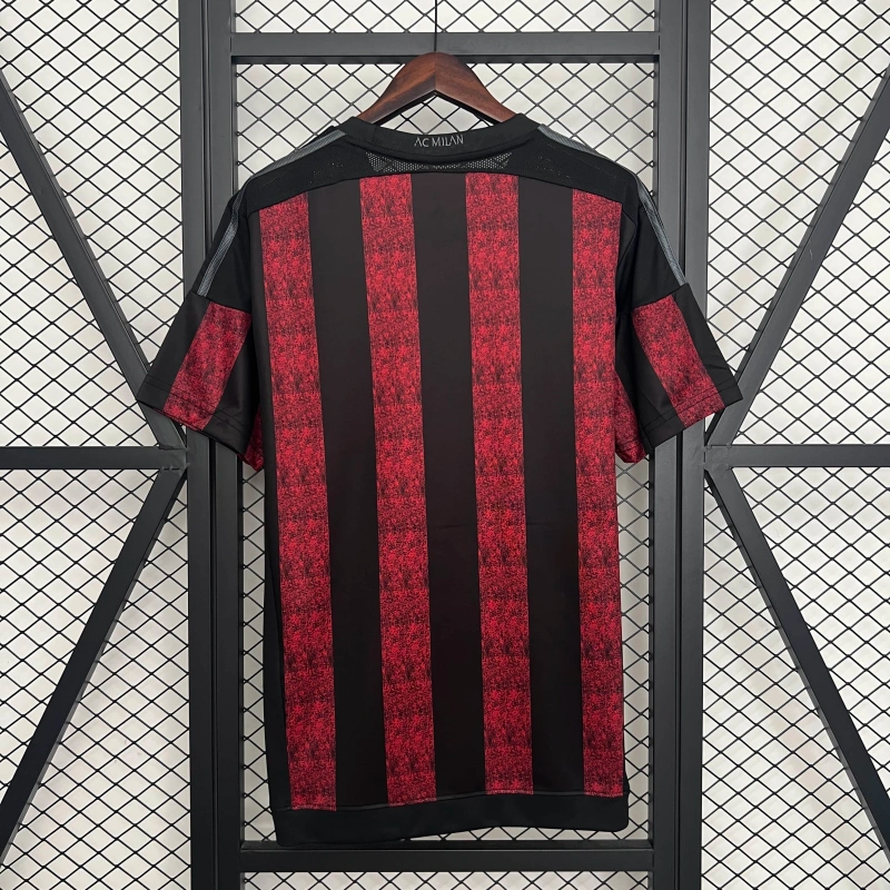 Camisa I Milan Retrô | 15/16 Adidas - Vermelha e Preta