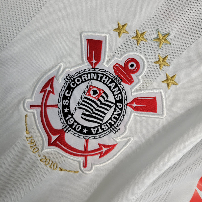 Camisa I Corinthians Retrô | 10/11 Nike - Branca