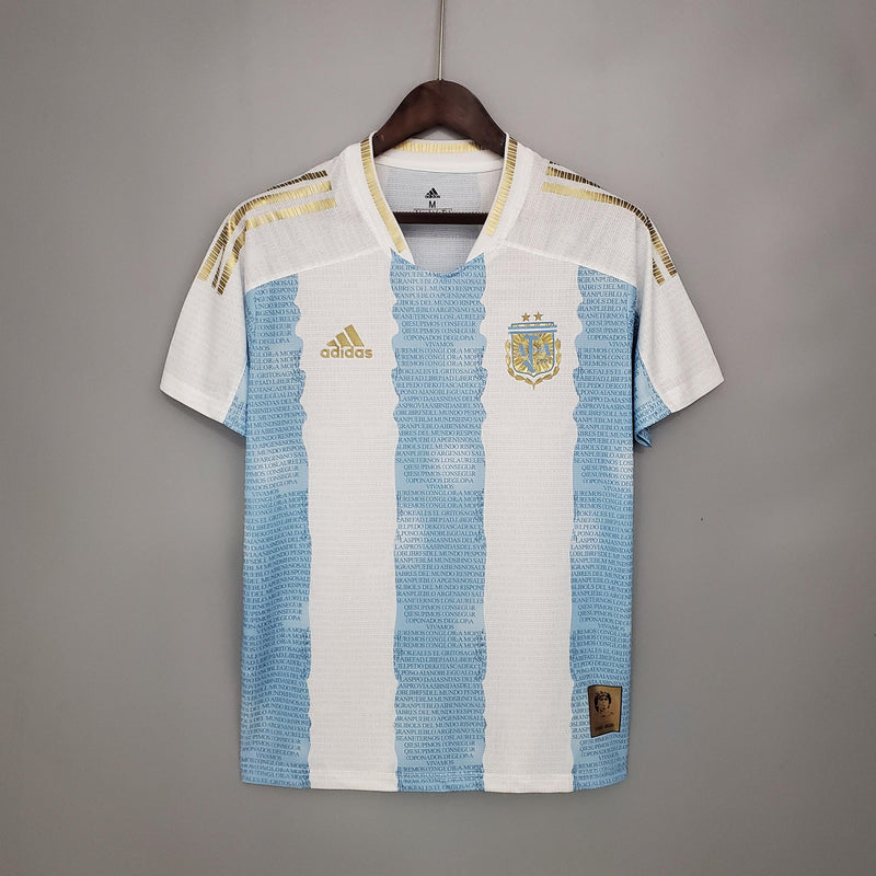 Camisa Comemorativa Argentina | 2021 Torcedor Adidas - Azul e Branca