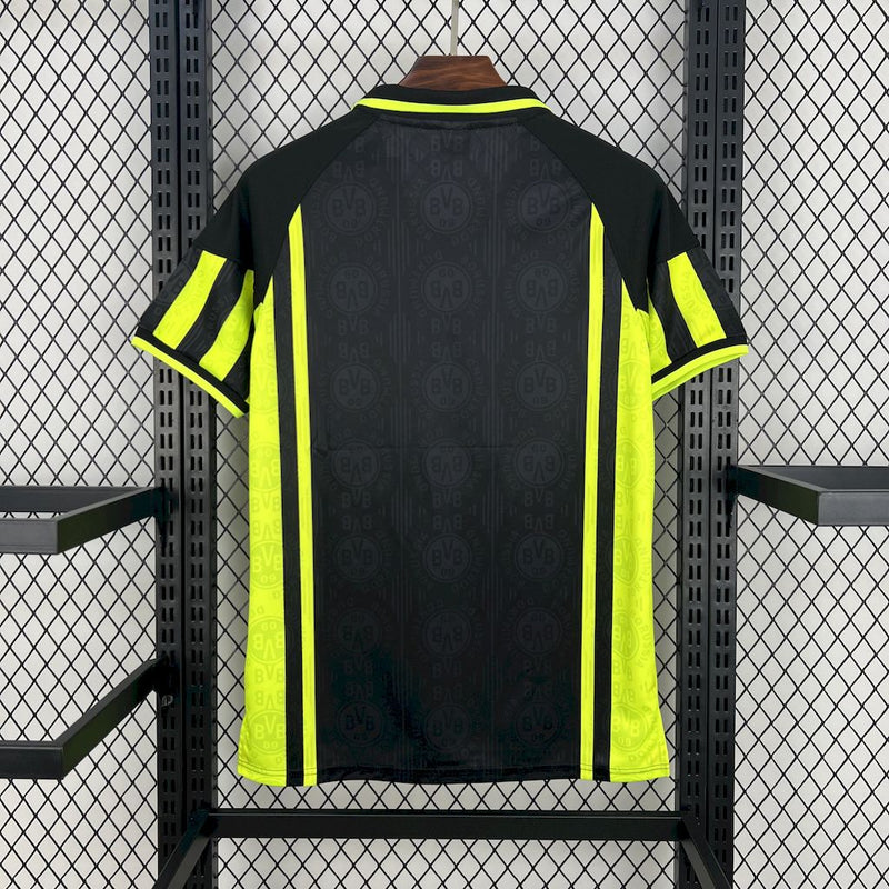 Camisa II Borussia Dortmund Retrô | 96/97 Nike - Preta e Amarela