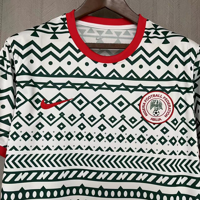 Camisa de Treino Nigéria | 23/24 Torcedor Nike - Branca e Verde