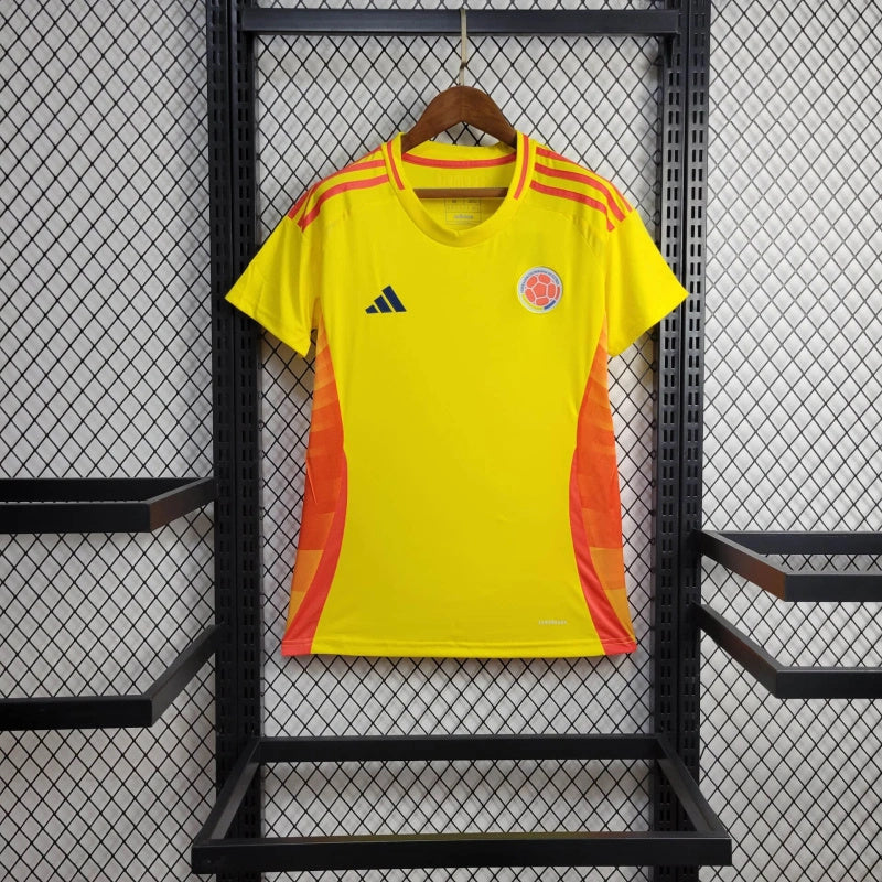Camisa I Colômbia | 2024 Torcedor Adidas - Amarela e Laranja - Feminina