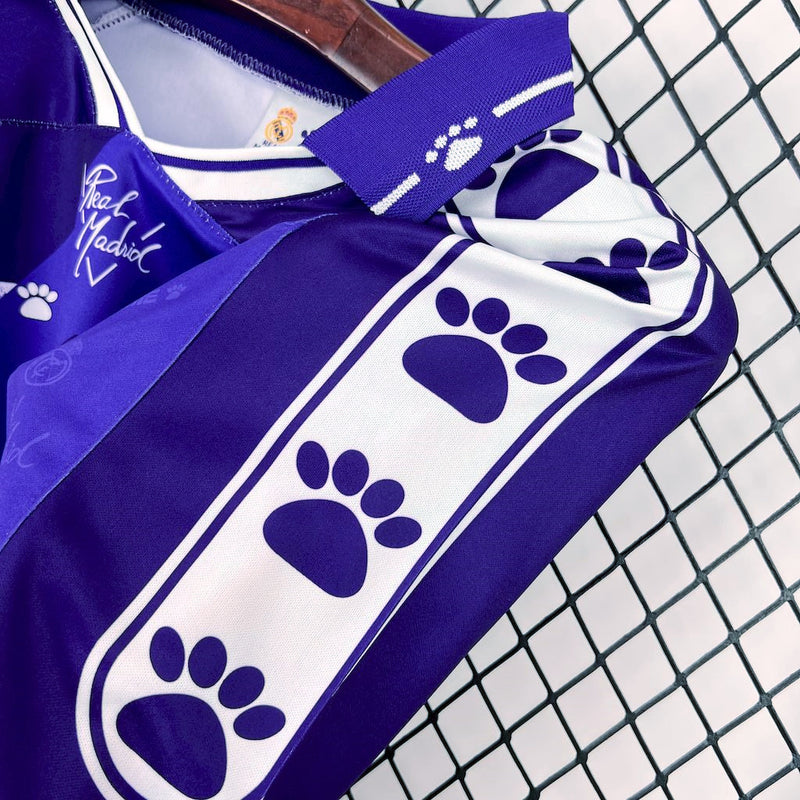 Camisa II Real Madrid Retrô | 94/96 Kelme - Roxa e Branca