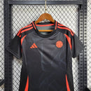 Camisa II Colômbia | 2024 Torcedor Adidas - Preta e Laranja - Feminina