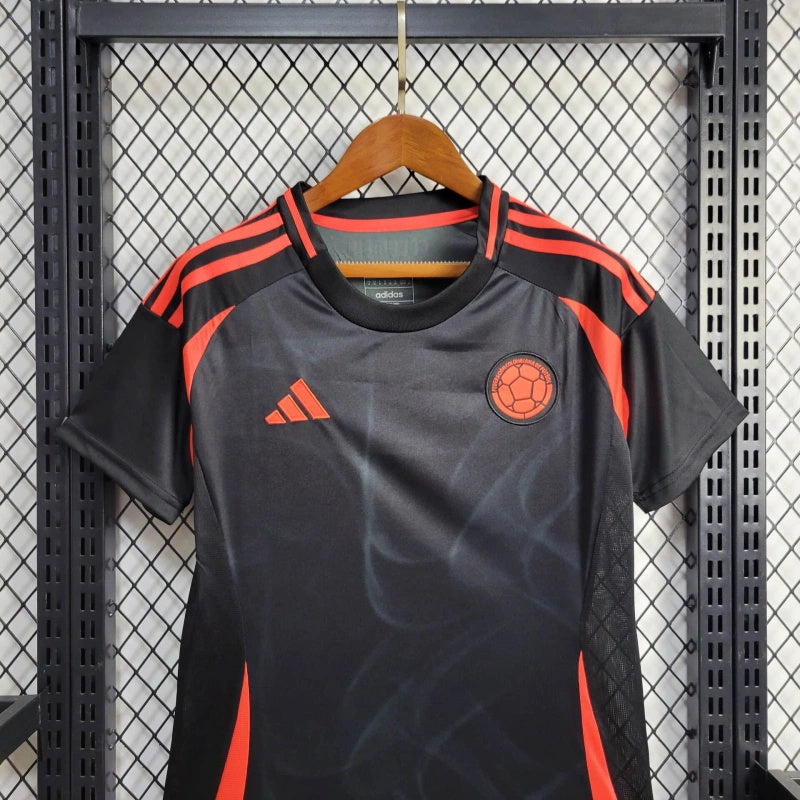 Camisa II Colômbia | 2024 Torcedor Adidas - Preta e Laranja - Feminina