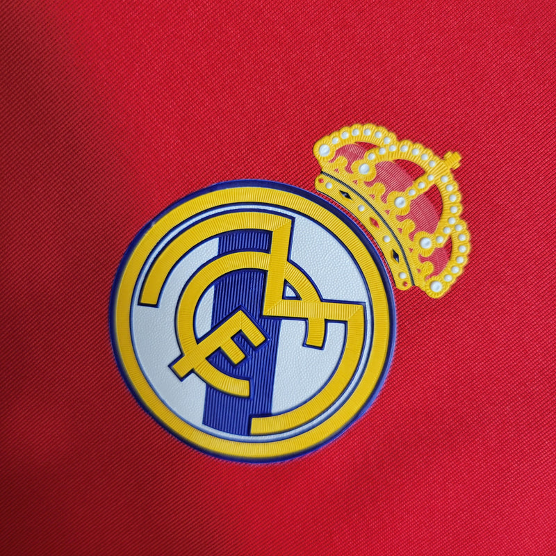 Camisa III Real Madrid Retrô | 11/12 Adidas - Vermelha - Manga Longa