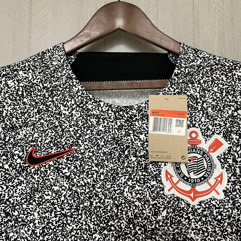 Camisa Pré Jogo Corinthians | 23/24 Torcedor Nike - Cinza