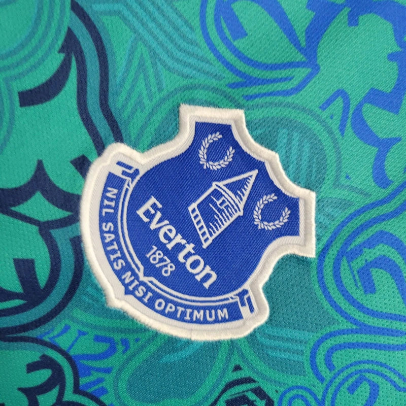 Camisa Pré Jogo Everton | 23/24 Torcedor Hummel - Verde e Azul