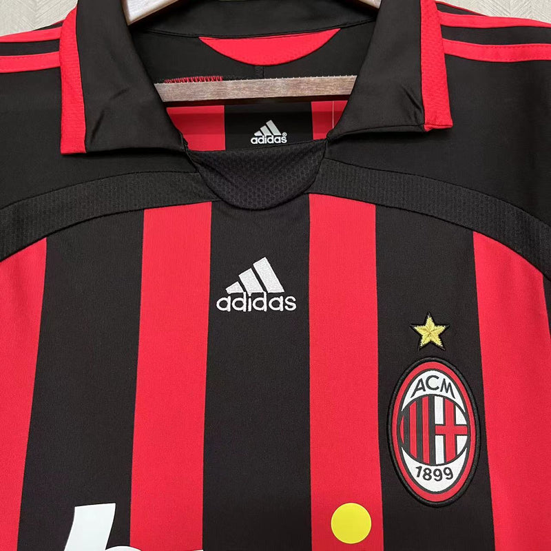 Camisa I Milan Retrô | 06/07 Torcedor Adidas - Vermelha e Preta